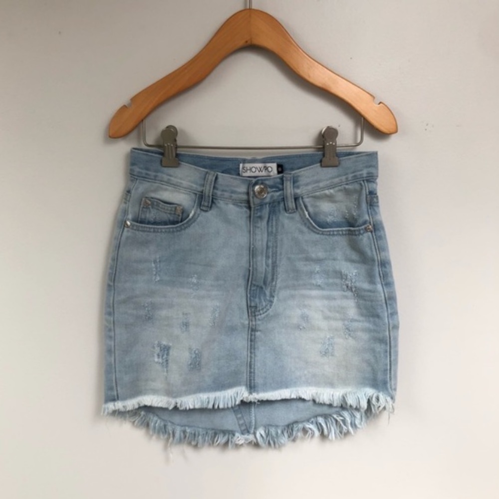 ShowPo Denim Skirt Light Wash